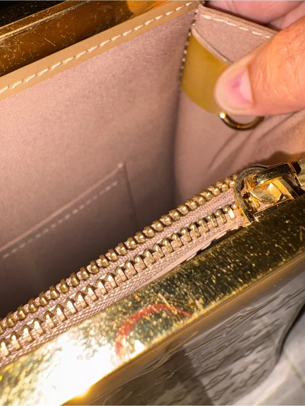 Louis Vuitton glossy patent